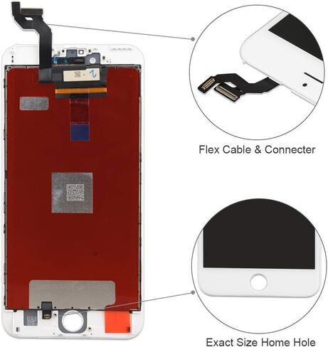Black for iPhone 6S Plus 5.5 Inch LCD Screen Replacement Full Digitizer Assembly Frame Set Front Glass 3D Touch Display Required Tool Kit in Saudi Arabia