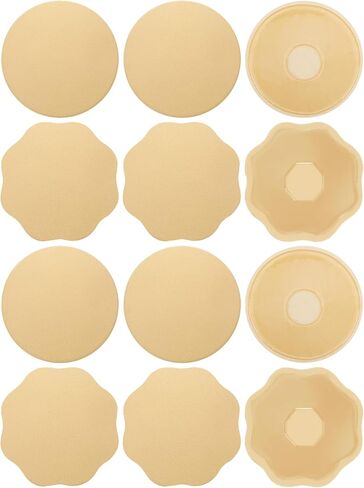 4 Pairs Tanning Nipple Cover for Women Silicone Reusable Nipple Pasties Sticky Invisible Tanning Breast Nipple Pad Waterproof in Saudi Arabia