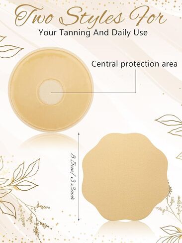 4 Pairs Tanning Nipple Cover for Women Silicone Reusable Nipple Pasties Sticky Invisible Tanning Breast Nipple Pad Waterproof in Saudi Arabia