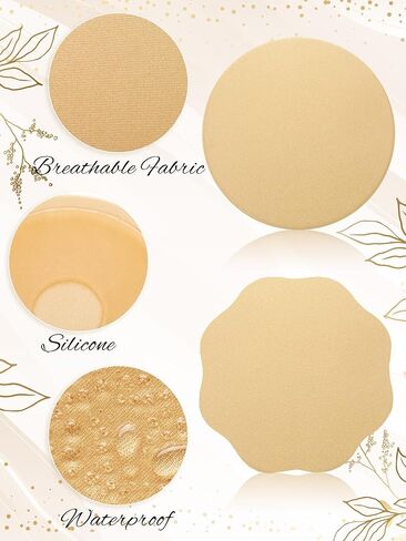 4 Pairs Tanning Nipple Cover for Women Silicone Reusable Nipple Pasties Sticky Invisible Tanning Breast Nipple Pad Waterproof in Saudi Arabia