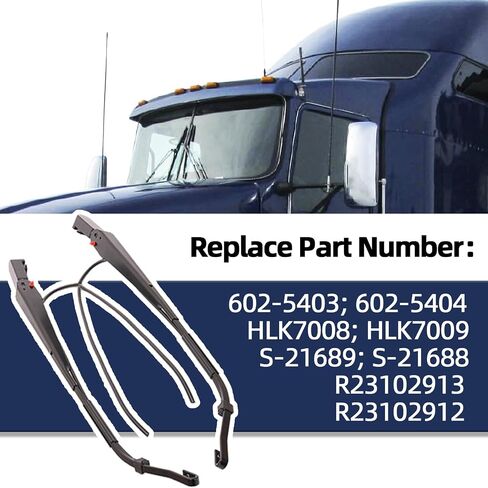 602-5404 ذراع ممسحة الزجاج الأمامي من جانب الركاب مناسب لـ Kenworth T600 2008-2012، مناسب لـ Kenworth T600A 2006-2007، مناسب لـ Kenworth T660 T800 2006-2012، ذراع ممسحة الزجاج الأمامي الأيمن in Saudi Arabia