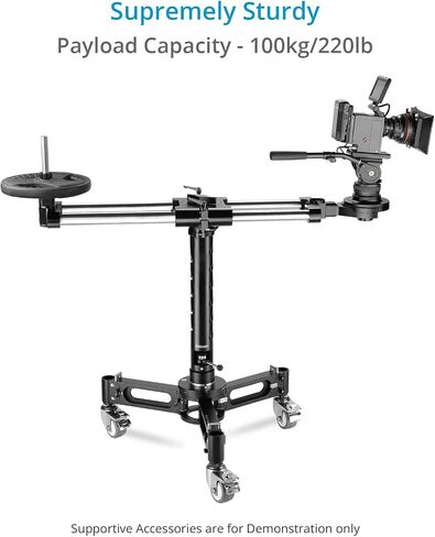 PROAIM Offset Slide-Pan Video Film Camera Slider Rig with Mitchell Mount. Payload: 100kg/220lb. Offers 360° Rotation & Vertical Mounting Possibility (SL-UBGI-01) in Saudi Arabia