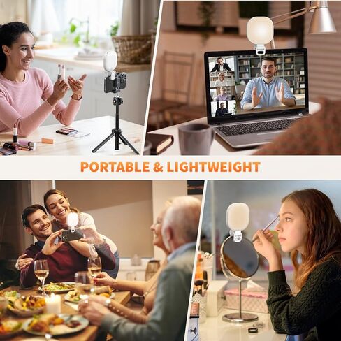 Magnetic Phone Selfie Light, 128 LED Fill Light Compatible with Magsafe iPhone, iPad, Laptop, Camera Video Light 2000mAh Recording Travel Photography in Saudi Arabia