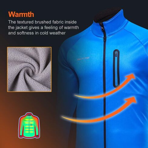 سترة رجالي شتوية لركوب الدراجات مقاومة للماء عاكسة للضوء in Kuwait