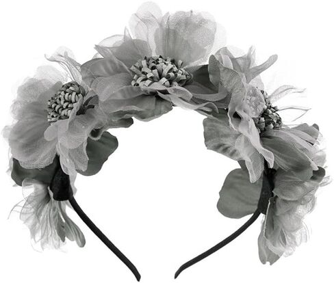 عصابة رأس على شكل زهرة للفتيات الصغيرات بشريط ناعم وغطاء رأس للأطفال وحفلات الزفاف وحفلات الزفاف وإكسسوارات رأس الفتيات (وردي، حجم قياسي) in Kuwait