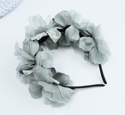 عصابة رأس على شكل زهرة للفتيات الصغيرات بشريط ناعم وغطاء رأس للأطفال وحفلات الزفاف وحفلات الزفاف وإكسسوارات رأس الفتيات (وردي، حجم قياسي) in Kuwait