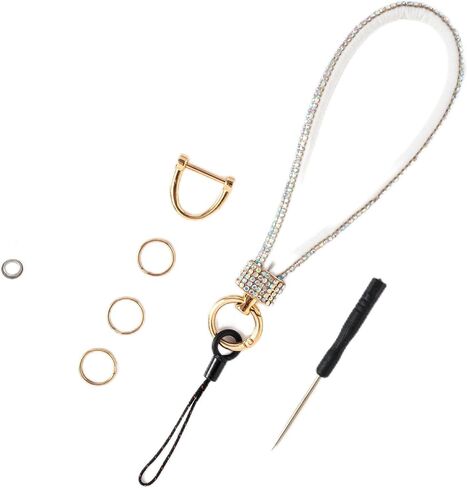 Cellphone Lanyard, Detachable Bling Phone Wrist Strap with Tether Tab, Hands-Free Wristlet Bracelet Phone Charm in Saudi Arabia