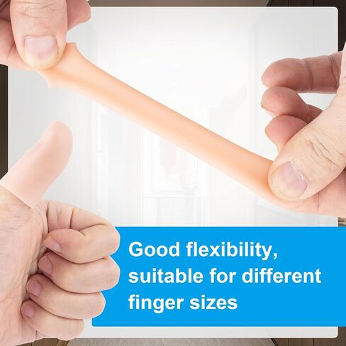 10pcs Gel Finger Cots, Silicone Finger Covers, Thumb Protector Finger Support Protector Caps Gloves in Saudi Arabia