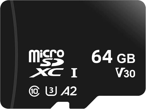 بطاقة ذاكرة microSDXC UHS-I سعة 64 جيجابايت - سرعة قراءة تصل إلى 80 ميجابايت/ثانية، بطاقة تخزين خارجية TF للهواتف الذكية in Kuwait
