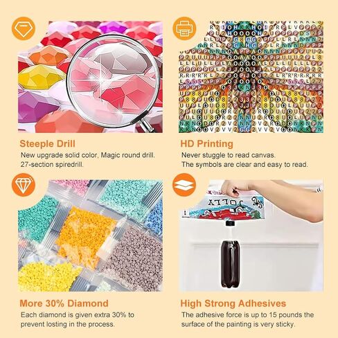 Diamond Painting Kits for Adults Stained Glass Bee, Round Full Drill Diamond Art Kits, 5D DIY Paint with Diamonds Crafts for Home Wall Decoration Gifts 12×12Inch, Animal in Saudi Arabia