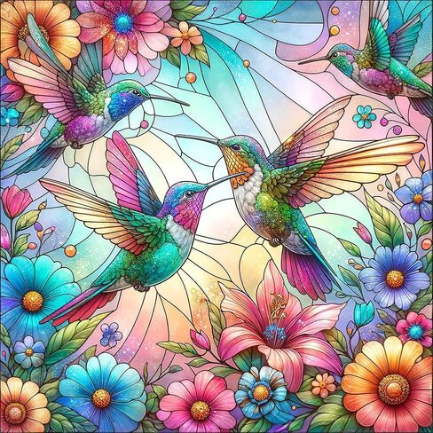Diamond Painting Kits for Adults Stained Glass Bee, Round Full Drill Diamond Art Kits, 5D DIY Paint with Diamonds Crafts for Home Wall Decoration Gifts 12×12Inch, Animal in Saudi Arabia