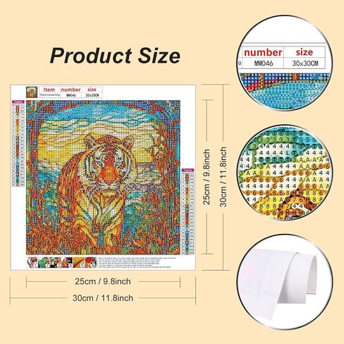 Diamond Painting Kits for Adults Stained Glass Bee, Round Full Drill Diamond Art Kits, 5D DIY Paint with Diamonds Crafts for Home Wall Decoration Gifts 12×12Inch, Animal in Saudi Arabia
