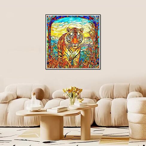 Diamond Painting Kits for Adults Stained Glass Bee, Round Full Drill Diamond Art Kits, 5D DIY Paint with Diamonds Crafts for Home Wall Decoration Gifts 12×12Inch, Animal in Saudi Arabia