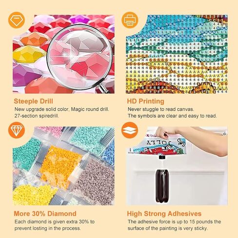 Diamond Painting Kits for Adults Stained Glass Bee, Round Full Drill Diamond Art Kits, 5D DIY Paint with Diamonds Crafts for Home Wall Decoration Gifts 12×12Inch, Animal in Saudi Arabia
