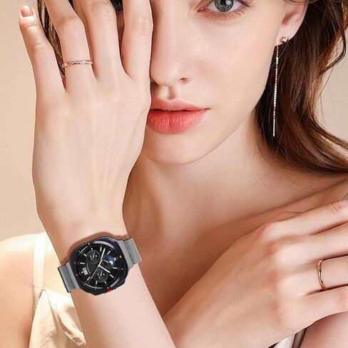 Compatible With Samsung Galaxy Watch Ultra 47MM (2024) Bands For Women Men Magnetic Stainless Steel Straps. in Saudi Arabia