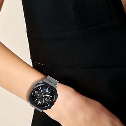 Compatible With Samsung Galaxy Watch Ultra 47MM (2024) Bands For Women Men Magnetic Stainless Steel Straps. in Saudi Arabia