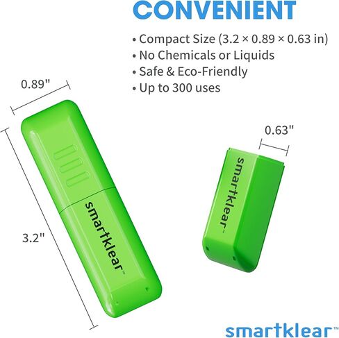 SmartKlear Smart Phone Screen Cleaner - for iPhones, Androids, and More - Cleaner with Carbon Microfiber Tech - Lime Green - 1 Count in Saudi Arabia