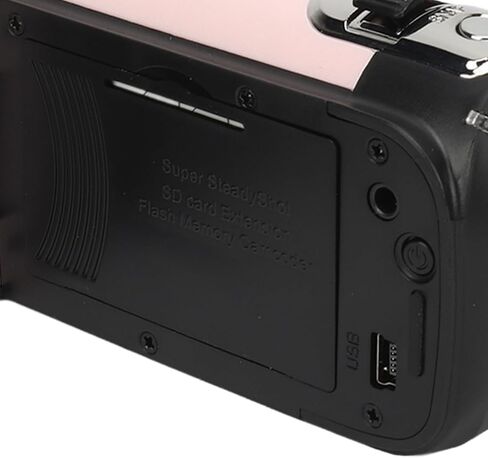 16MP Digital Camera, 2.4 1080P 16X Zoom Rotatable Screen Camcorder with Fill Light, Video Vlogging USB Camera for Travel, Wedding, Campus Records, etc. (Red) in Kuwait