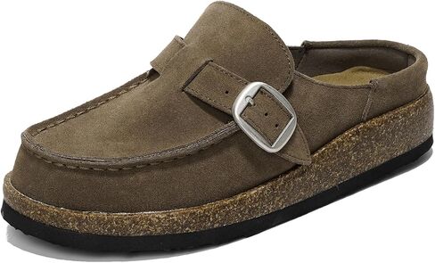 Project Cloud Genuine Leather Moccasin-Style Clogs for Women - Memory Foam and Water Resistant Mules Slip-on - Non-Slip and Durable Clogs Casual Shoes for Women Footwear (Carline) in Kuwait