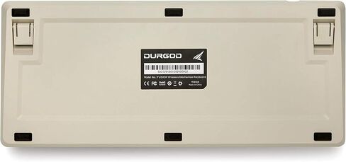 لوحة مفاتيح ميكانيكية DURGOD Fusion - تخطيط 65% - ملف تعريف Doubleshot PBT Cherry - لاسلكي 2.4 جيجا هرتز / بلوتوث 5.0 / USB من النوع C - عمر بطارية يصل إلى 40 يومًا (أزرق كرزي، أصلي) in Kuwait