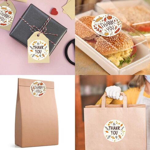 Premium Thank You Stickers - Elegant Designs for Gifts, Packaging, and Business - 500 Pcs 1’’ Adhesive Labels - Express Gratitude with Style in Saudi Arabia