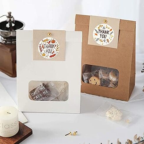Premium Thank You Stickers - Elegant Designs for Gifts, Packaging, and Business - 500 Pcs 1’’ Adhesive Labels - Express Gratitude with Style in Saudi Arabia