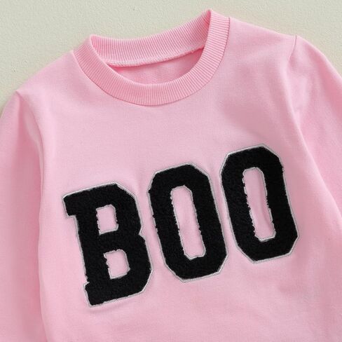 DuAnyozu Toddler Girls Fall Clothes 1T 2T 3T 4T 5T Halloween Outfits Boo Shirts Crewneck Sweatshirt Tulle Tutu Skirt Sets in Saudi Arabia