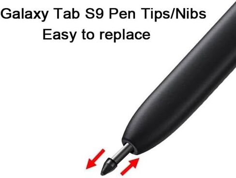 10 قطع من رؤوس/أسنان قلم Galaxy Tab S9 S الناعمة المتوافقة مع Galaxy Tab S9 Ultra / S9 Plus/Tab S9 FE / S9 S أطراف بديلة لقلم مع أدوات (S9/S9+/S9 Ultra/S9 FE أسود*10) in Saudi Arabia