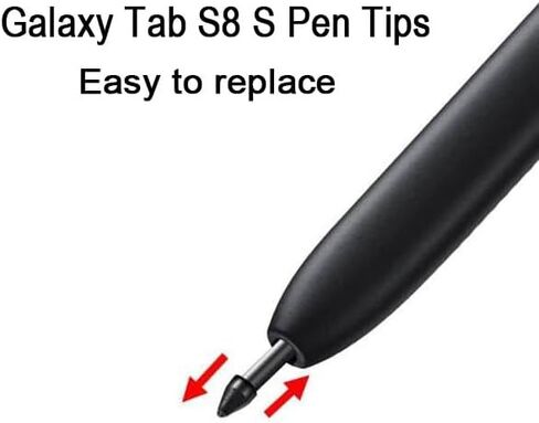 10 قطع من رؤوس/أسنان قلم Galaxy Tab S9 S الناعمة المتوافقة مع Galaxy Tab S9 Ultra / S9 Plus/Tab S9 FE / S9 S أطراف بديلة لقلم مع أدوات (S9/S9+/S9 Ultra/S9 FE أسود*10) in Saudi Arabia