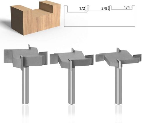 CNC Spoilboard Surfacing Router Bits, 1/2 inch Shank 2 inch Cutting Diameter, 4 Flutes Slab Flattening Router Bit Planing Bit Wood Milling Cutter Planer in Saudi Arabia