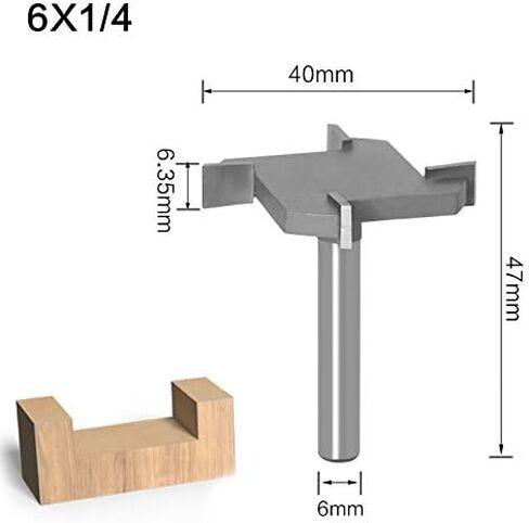 CNC Spoilboard Surfacing Router Bits, 1/2 inch Shank 2 inch Cutting Diameter, 4 Flutes Slab Flattening Router Bit Planing Bit Wood Milling Cutter Planer in Saudi Arabia