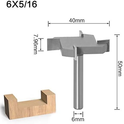 CNC Spoilboard Surfacing Router Bits, 1/2 inch Shank 2 inch Cutting Diameter, 4 Flutes Slab Flattening Router Bit Planing Bit Wood Milling Cutter Planer in Saudi Arabia