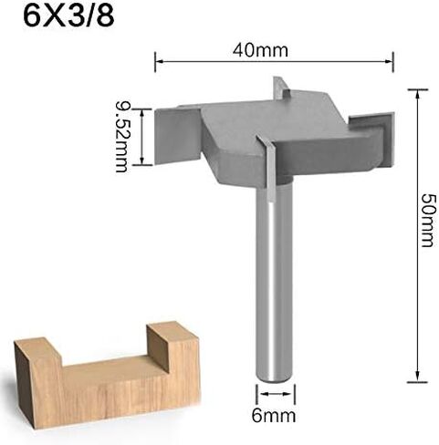 CNC Spoilboard Surfacing Router Bits, 1/2 inch Shank 2 inch Cutting Diameter, 4 Flutes Slab Flattening Router Bit Planing Bit Wood Milling Cutter Planer in Saudi Arabia