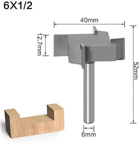 CNC Spoilboard Surfacing Router Bits, 1/2 inch Shank 2 inch Cutting Diameter, 4 Flutes Slab Flattening Router Bit Planing Bit Wood Milling Cutter Planer in Saudi Arabia