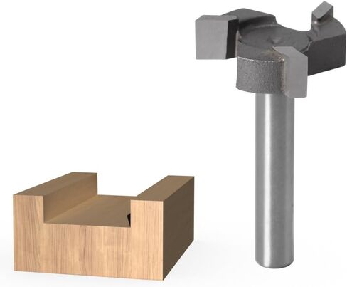 CNC Spoilboard Surfacing Router Bits, 1/2 inch Shank 2 inch Cutting Diameter, 4 Flutes Slab Flattening Router Bit Planing Bit Wood Milling Cutter Planer in Saudi Arabia