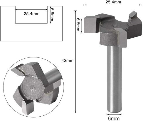 CNC Spoilboard Surfacing Router Bits, 1/2 inch Shank 2 inch Cutting Diameter, 4 Flutes Slab Flattening Router Bit Planing Bit Wood Milling Cutter Planer in Saudi Arabia