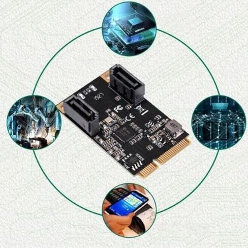ASM1061 Mini PCIE to SATA3.0 Expansion Cards Adapter Converter Controller A native PCI-Express single chip design in Saudi Arabia