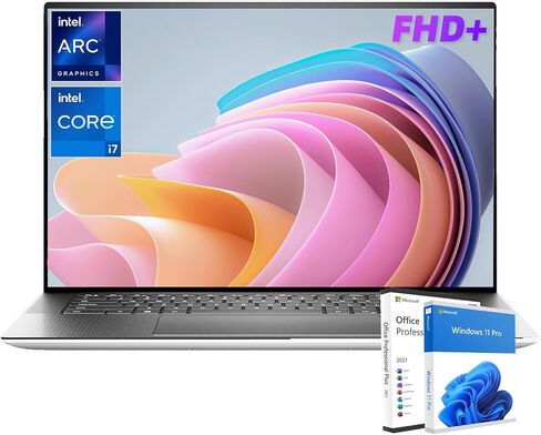 كمبيوتر محمول للأعمال Dell 2024 أحدث XPS 15، شاشة 15.6 بوصة FHD+، i7-13620H(10 مراكز)، Arc Graphics A370M، 32 جيجا DDR5، 1 تيرابايت SSD، WiFi 6، لوحة مفاتيح بإضاءة خلفية، Windows 11 Pro، فضي in Saudi Arabia