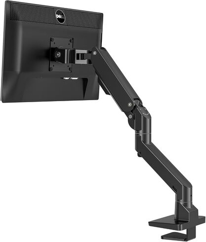 Heavy Duty Aluminum Single Gas Spring Monitor Arm Suit for Flat/Ultrawide/Cruved Monitor 34-49 inch and New 57 inches Screen Weight Capacity up to 44lbs，Black in Saudi Arabia