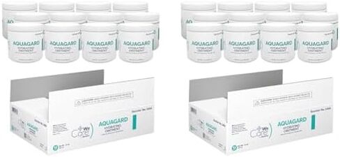 مرهم ترطيب Dynarex WeCare AquaGard، مرطب خالي من العطور، يستخدم على البشرة الجافة للعناية ببشرة الجسم بالكامل، منعم الكعب، أبيض، 1-14 أونصة. جرة من مرهم AquaGard المرطب in Saudi Arabia