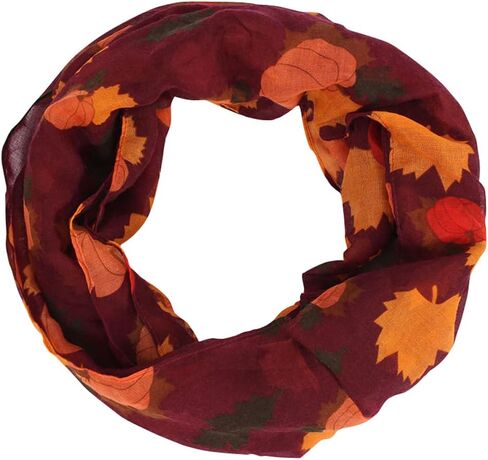 GERINLY Animal Circle Scarves: Cute Moose Print Infinity Loop Scarf For Christmas in Kuwait