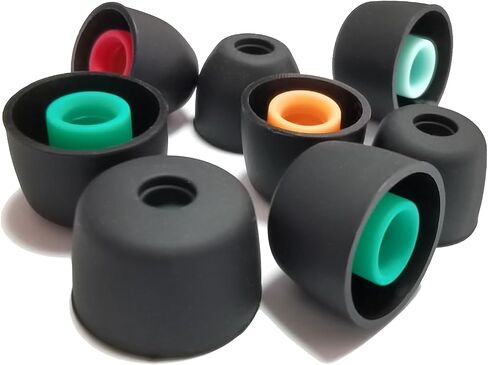Soft Silicone Ear Tips for Sony WF-1000XM5 Earbuds Replacement Tips for Sony WF-1000XM4 WF-1000XM3, 4 Pairs Black in Kuwait