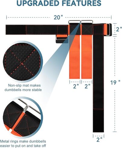 Fragraim 2 Pack Dumbbell Foot Attachment, Tibialis Trainer, Dumbbell Ankle Strap, Adjustable Ankle Leg Extension Strap for Strengthening HIPS, Legs, Knees and Calf, Easy to Disassemble (Rose) in Kuwait