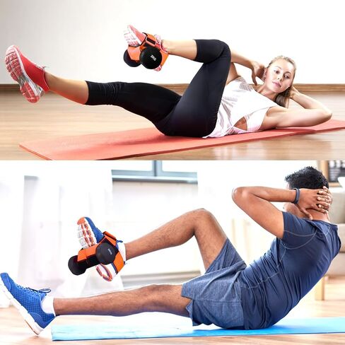 Fragraim 2 Pack Dumbbell Foot Attachment, Tibialis Trainer, Dumbbell Ankle Strap, Adjustable Ankle Leg Extension Strap for Strengthening HIPS, Legs, Knees and Calf, Easy to Disassemble (Rose) in Kuwait