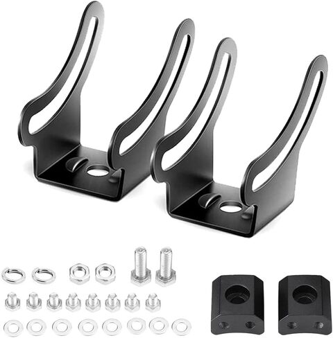 LEDKITO Slide Mounting Bracket LED Light Bar Base Mounting Brackets Universal Adjustable Side Bracket Kit for Most Light Bar Work Lights Pod Lights from 4 inch up to 52 inch (Pack of 2) in Saudi Arabia