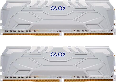 OLOy DDR4 RAM 16 جيجابايت (2x8 جيجابايت) White Owl Aura Sync RGB 3600 ميجا هرتز CL18 1.35V 288-Pin Desktop Gaming UDIMM (MD4U0836180BHVDA) in Kuwait