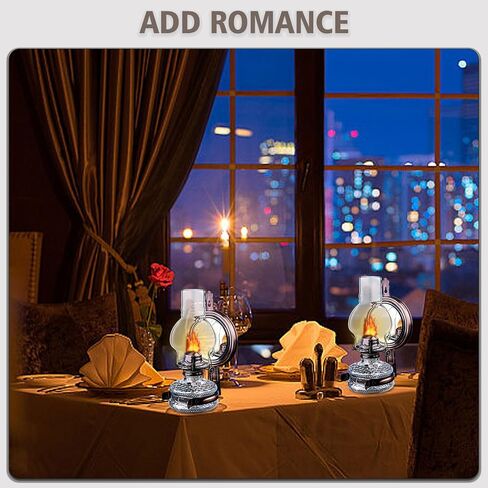 2 Pc Large Rustic Kerosene Lamp Lantern Chamber Antique Bronze Wall Oil Lamps for Indoor Use Home Decor Lighting Vintage Glass Clear Wall Mounted Kerosene Lamps 11 Inch Height in Saudi Arabia