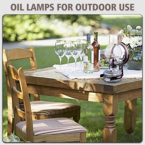 2 Pc Large Rustic Kerosene Lamp Lantern Chamber Antique Bronze Wall Oil Lamps for Indoor Use Home Decor Lighting Vintage Glass Clear Wall Mounted Kerosene Lamps 11 Inch Height in Saudi Arabia
