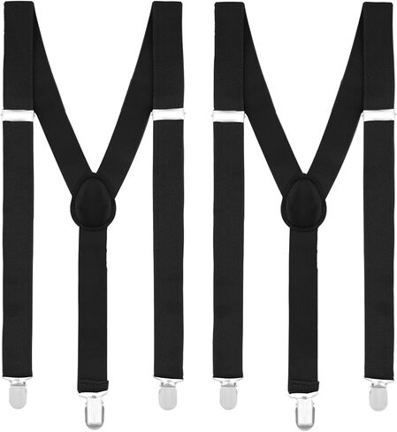 Crahalen Suspenders for Boys and Girls,Elastic Y-Back Design Suspenders with Strong Metal Clips in Kuwait