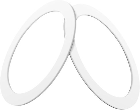 ملصق حلقة محول metisinno لـ MagSafe، حلقة لاصقة معدنية عالمية لهاتف iPhone/Samsung/Android، ملحقات محول لقبضة الهاتف المغناطيسية/الحلقة/الحامل/الحامل والشاحن، أبيض وأسود in Kuwait